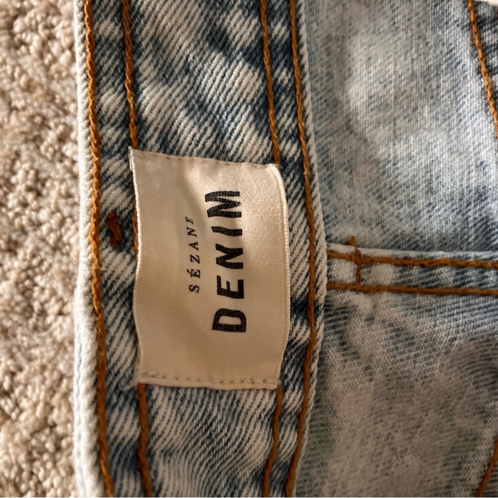 Sezane Le-Crop Light Wash Straight-Leg Jeans Size 6 - Picture 11 of 16